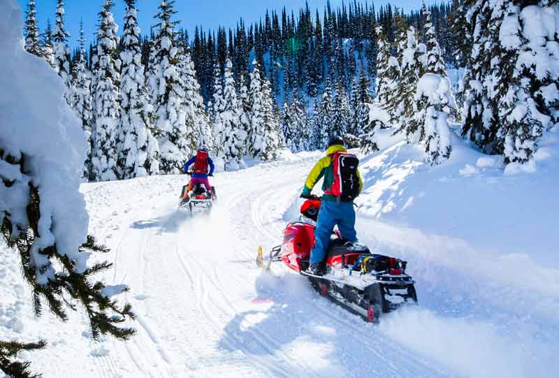 Snowmobiling